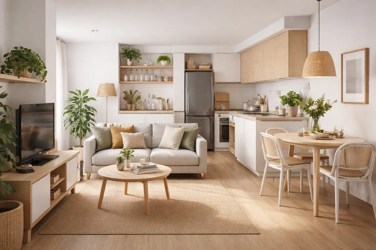 Comment aménager un espace de vie généraliste de moins de 40 m² pour le rendre fonctionnel